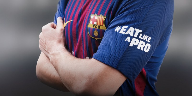 Reprint da propaganda da luva de camisa de Barcelona